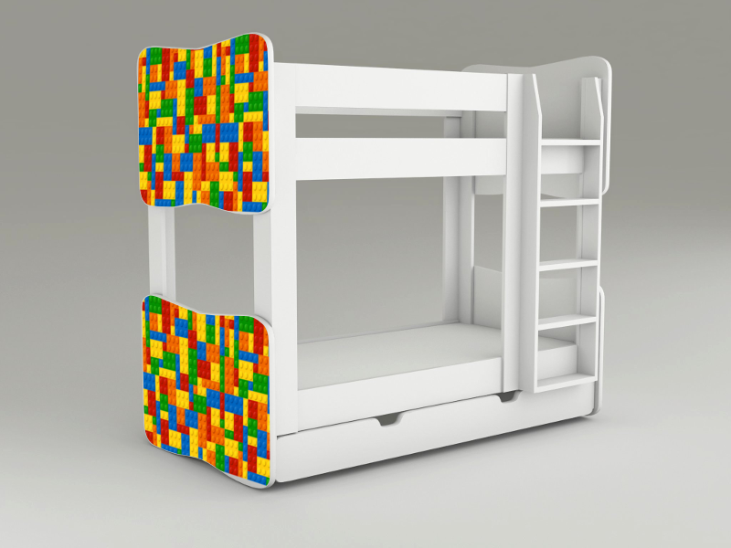 Becks poschodov poste Legov kocky